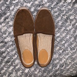 Authentic Brown Suede Gucci Guccisima Espadrilles